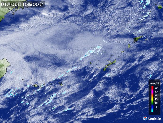 実況天気図(2021年01月06日)