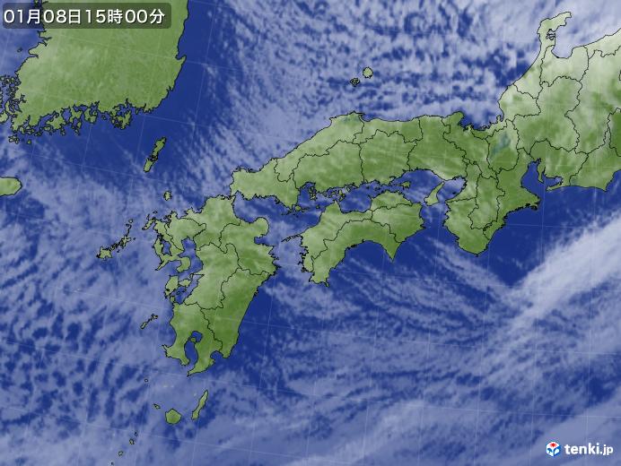 実況天気図(2021年01月08日)