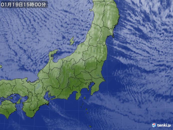 実況天気図(2021年01月19日)