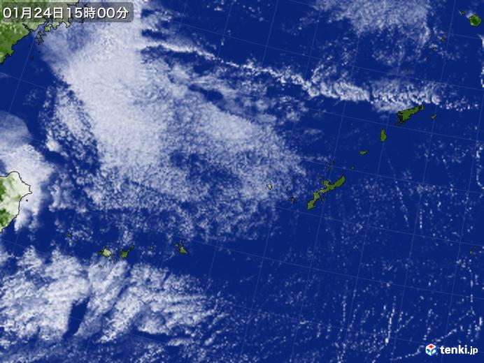 実況天気図(2021年01月24日)