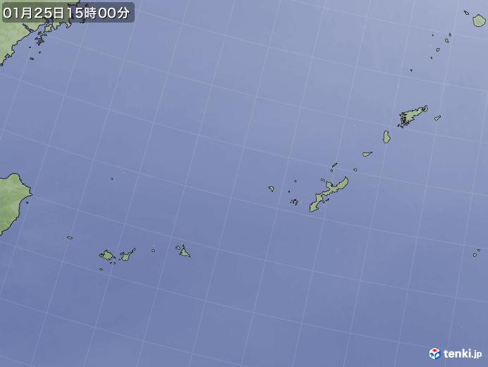 実況天気図(2021年01月25日)