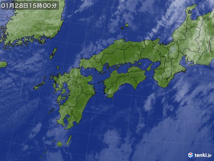 実況天気図(2021年01月28日)