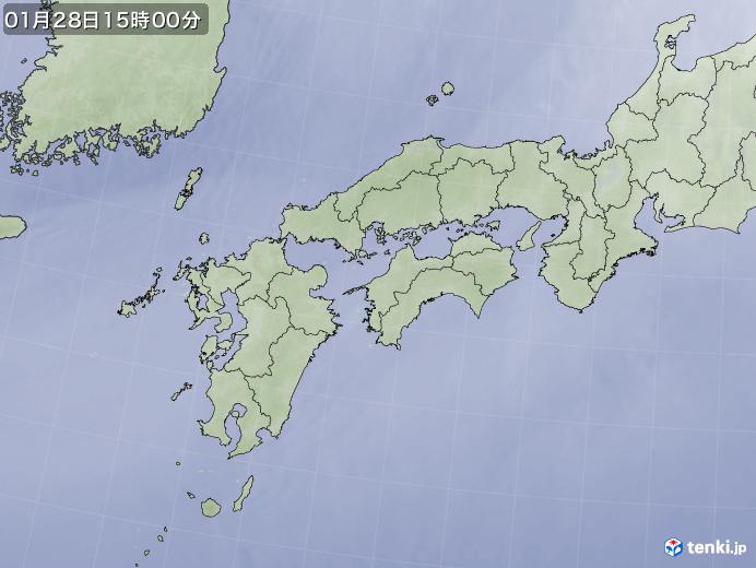 実況天気図(2021年01月28日)