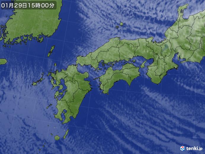 実況天気図(2021年01月29日)