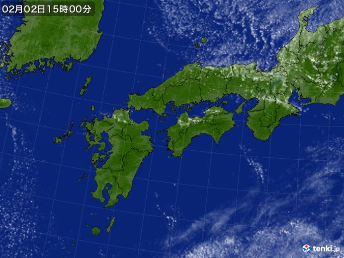 実況天気図(2021年02月02日)