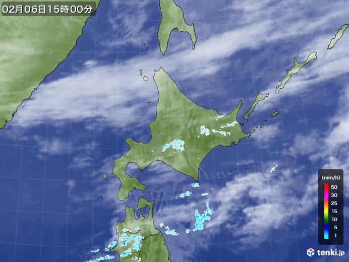 実況天気図(2021年02月06日)