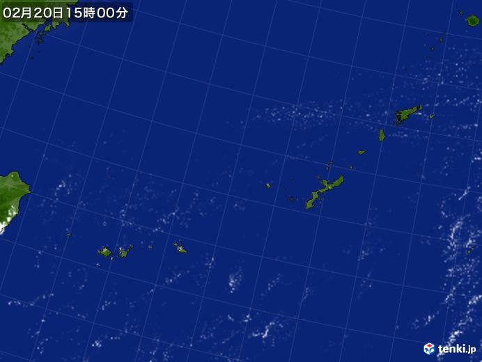 実況天気図(2021年02月20日)