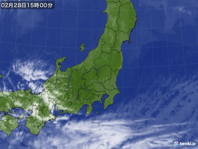 実況天気図(2021年02月28日)