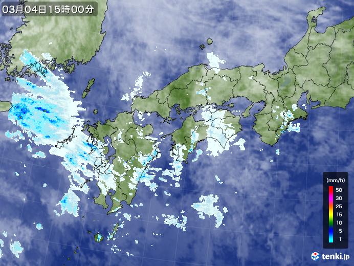 実況天気図(2021年03月04日)