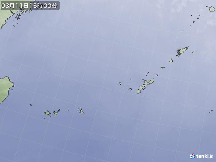 実況天気図(2021年03月11日)