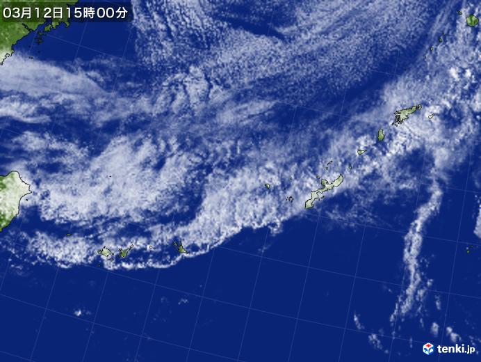 実況天気図(2021年03月12日)