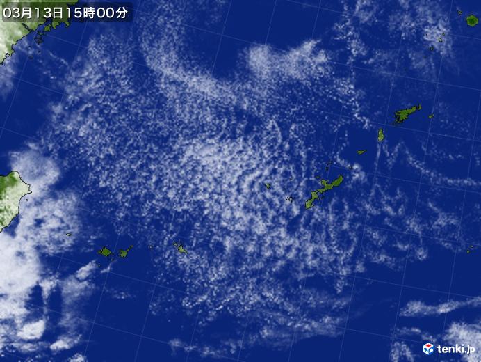 実況天気図(2021年03月13日)