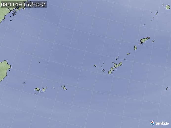 実況天気図(2021年03月14日)