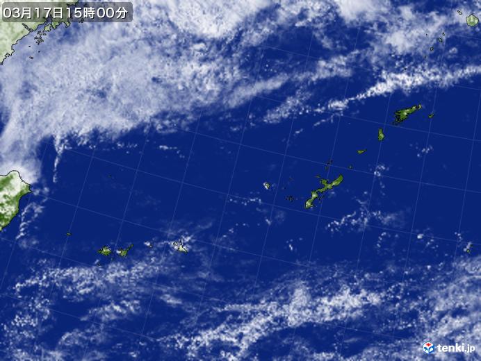 実況天気図(2021年03月17日)