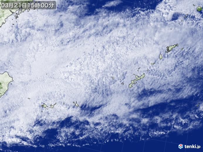 実況天気図(2021年03月21日)