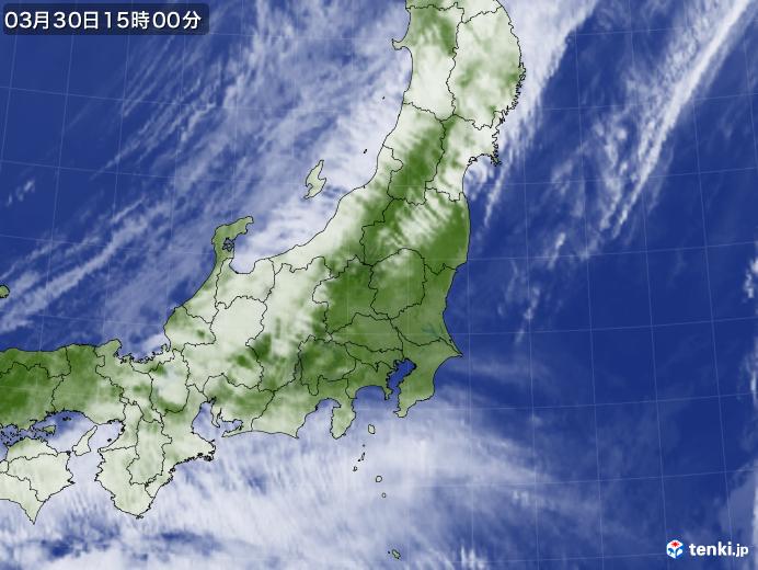 実況天気図(2021年03月30日)