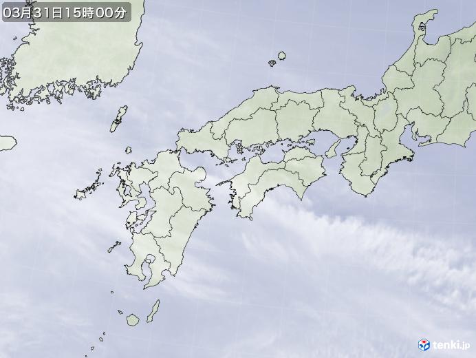 実況天気図(2021年03月31日)