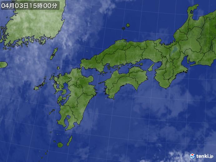 実況天気図(2021年04月03日)