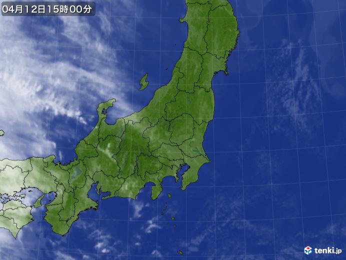 実況天気図(2021年04月12日)