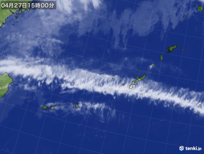 過去の気象衛星(沖縄)(2021年04月27日) - 日本気象協会 tenki.jp