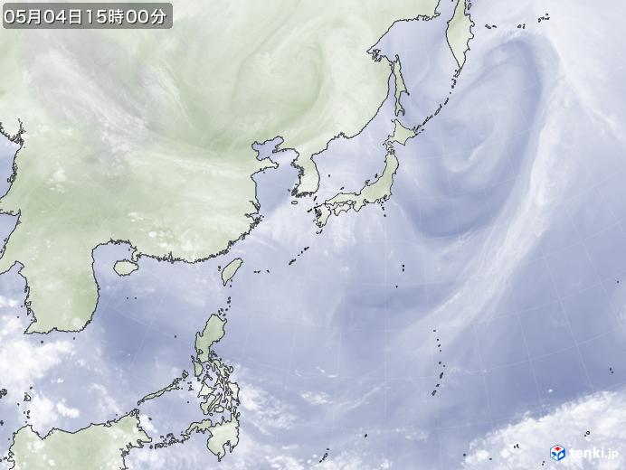 実況天気図(2021年05月04日)