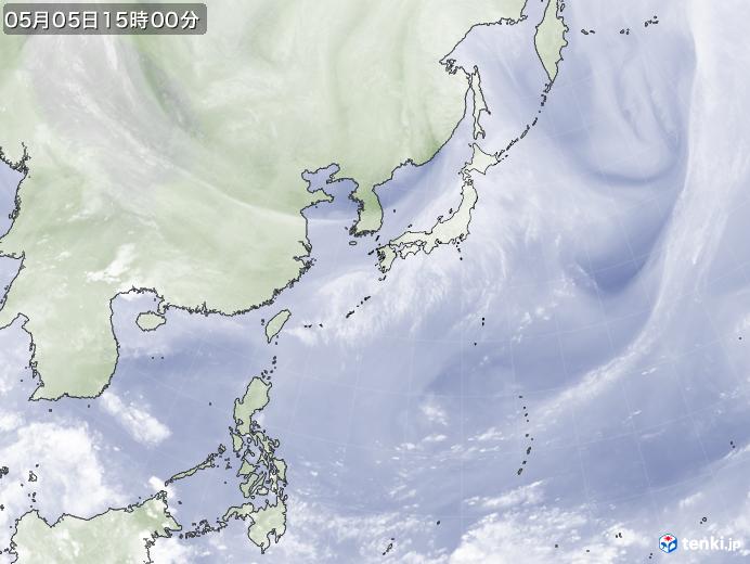 実況天気図(2021年05月05日)