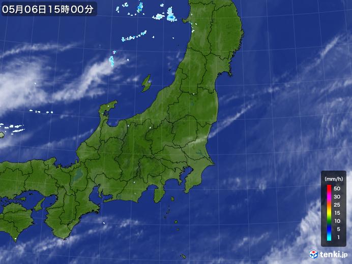 実況天気図(2021年05月06日)