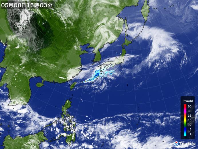 実況天気図(2021年05月08日)