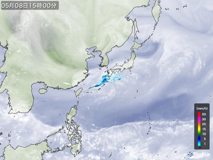 実況天気図(2021年05月08日)