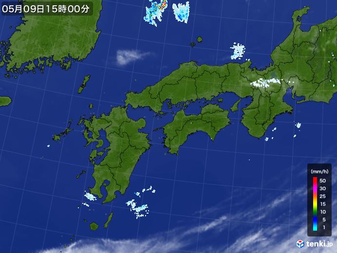 実況天気図(2021年05月09日)