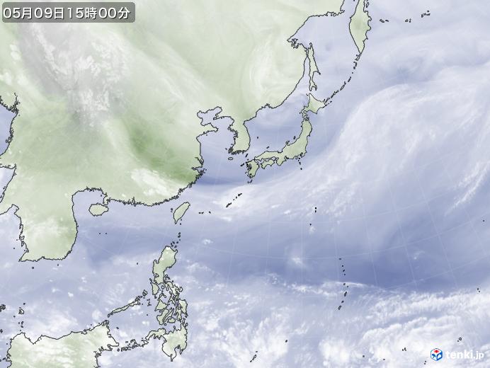 実況天気図(2021年05月09日)