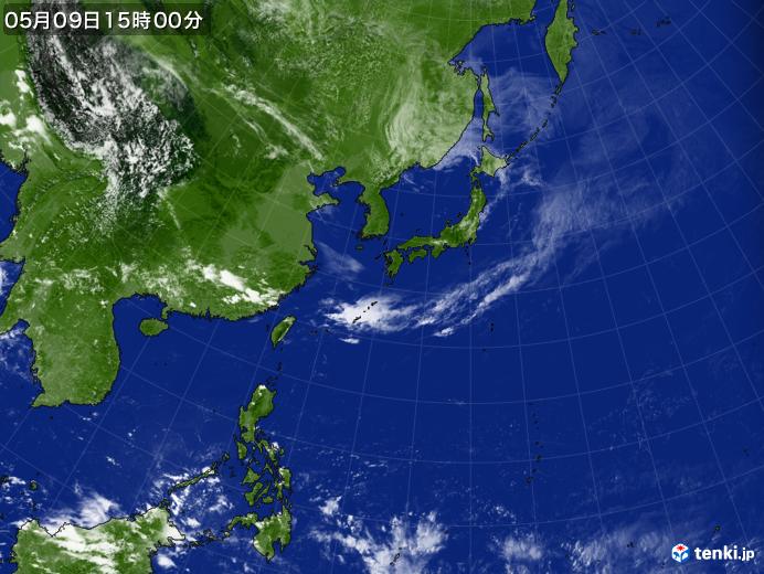 実況天気図(2021年05月09日)