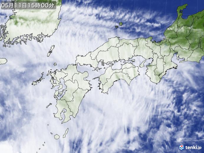 実況天気図(2021年05月11日)