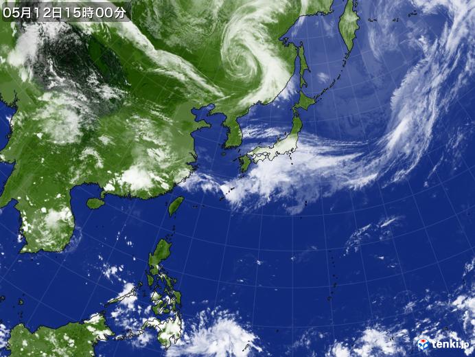 実況天気図(2021年05月12日)