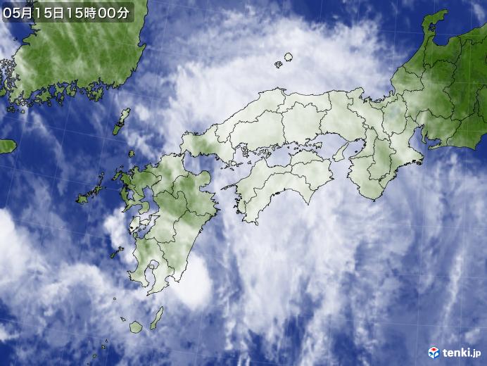 実況天気図(2021年05月15日)