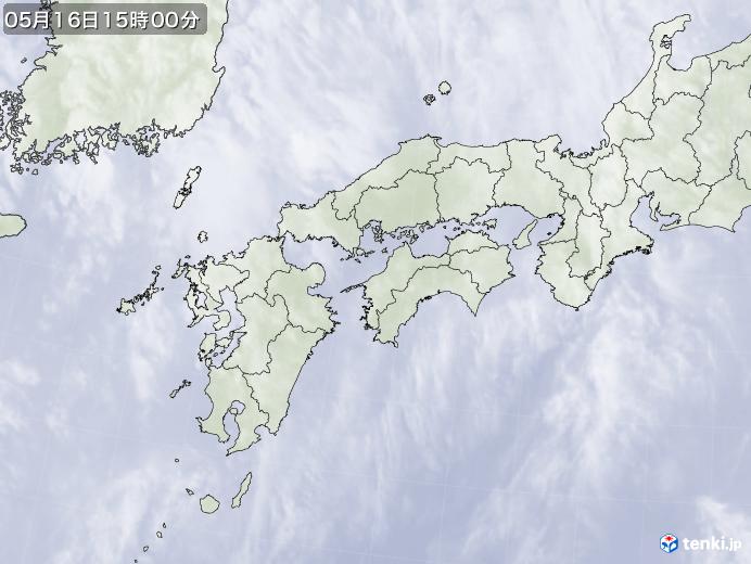 実況天気図(2021年05月16日)