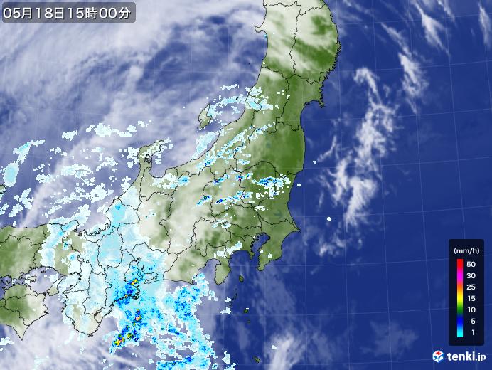 実況天気図(2021年05月18日)