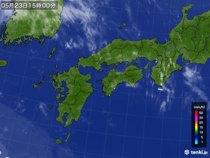 実況天気図(2021年05月23日)