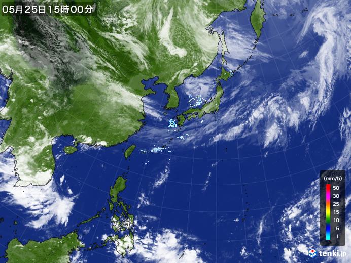 実況天気図(2021年05月25日)