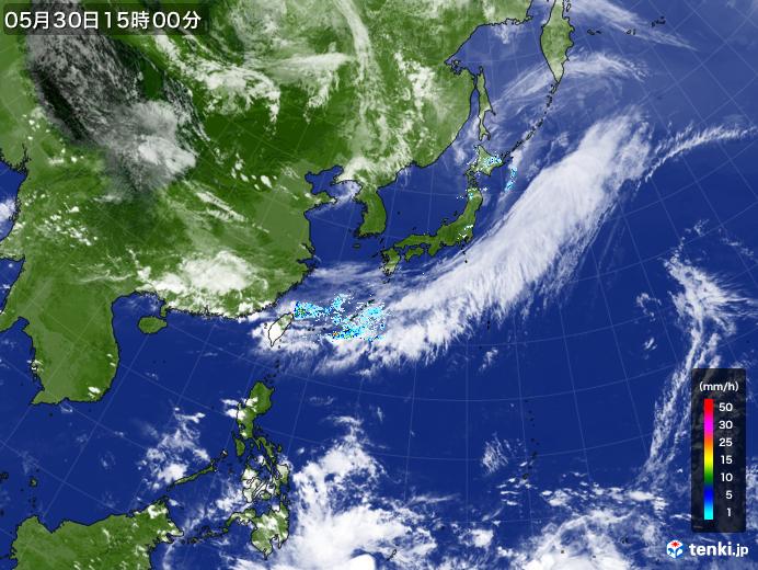 実況天気図(2021年05月30日)