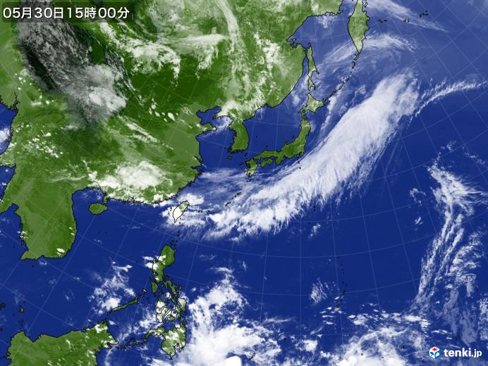 実況天気図(2021年05月30日)