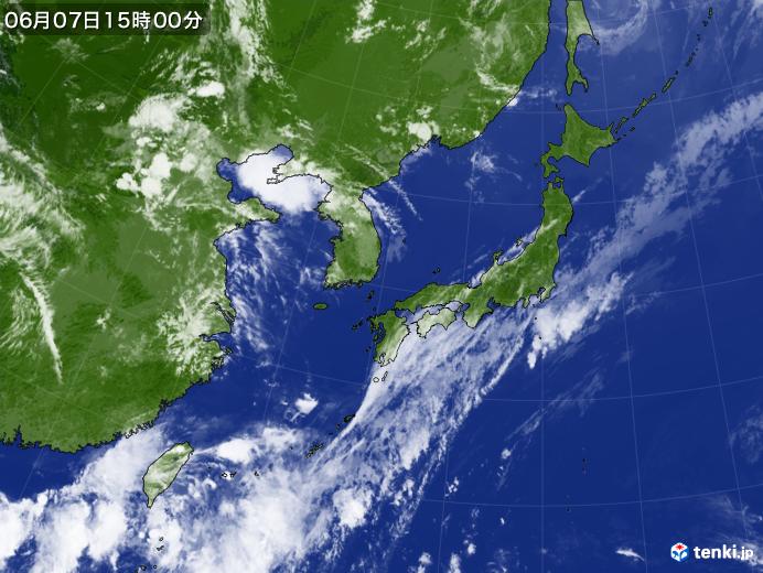 実況天気図(2021年06月07日)