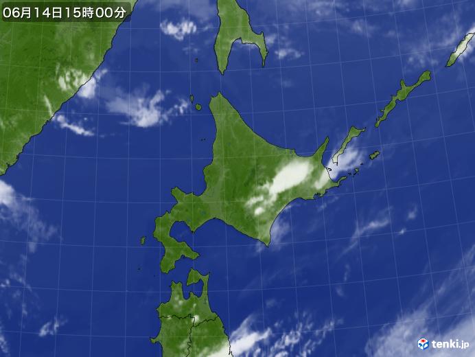 実況天気図(2021年06月14日)