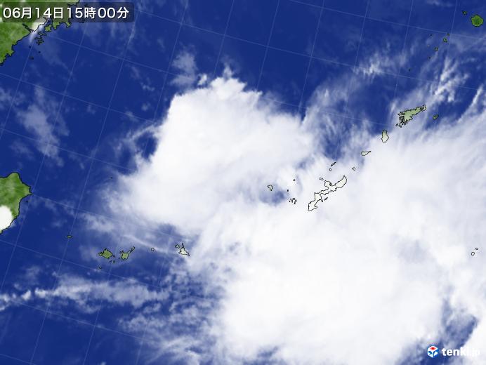 実況天気図(2021年06月14日)
