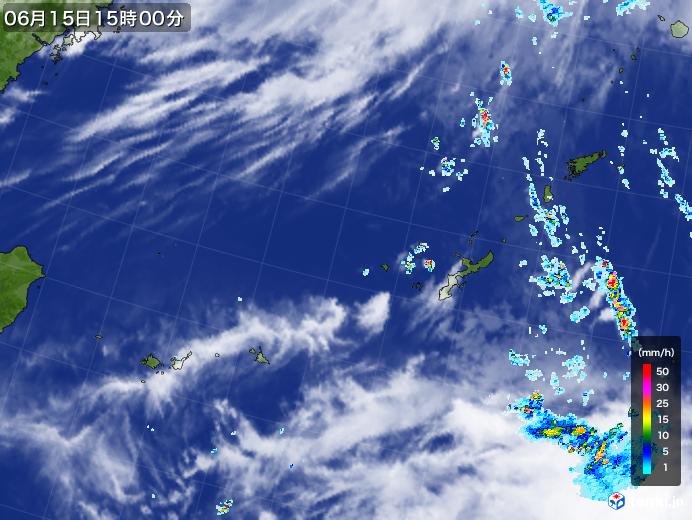 実況天気図(2021年06月15日)