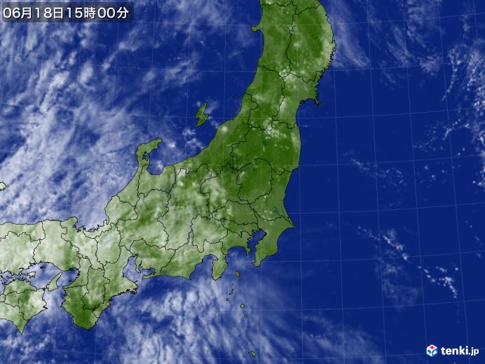 実況天気図(2021年06月18日)