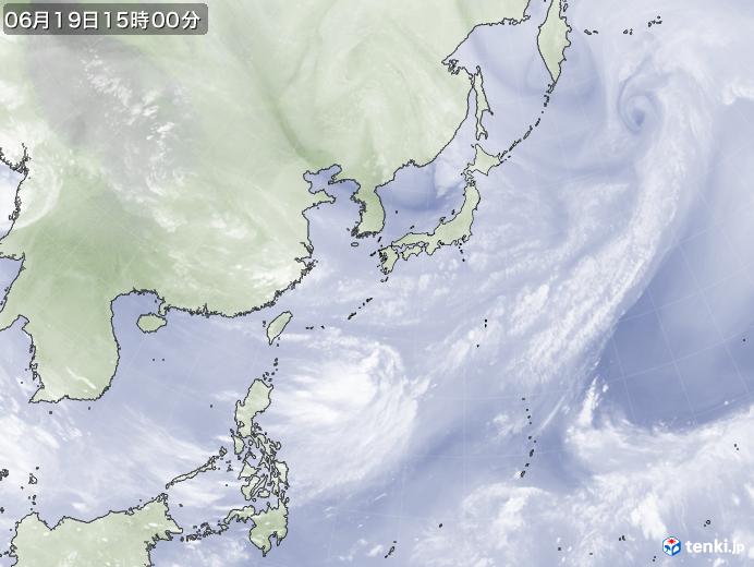 実況天気図(2021年06月19日)