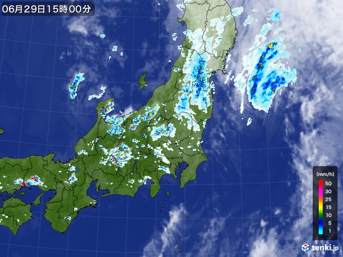 実況天気図(2021年06月29日)
