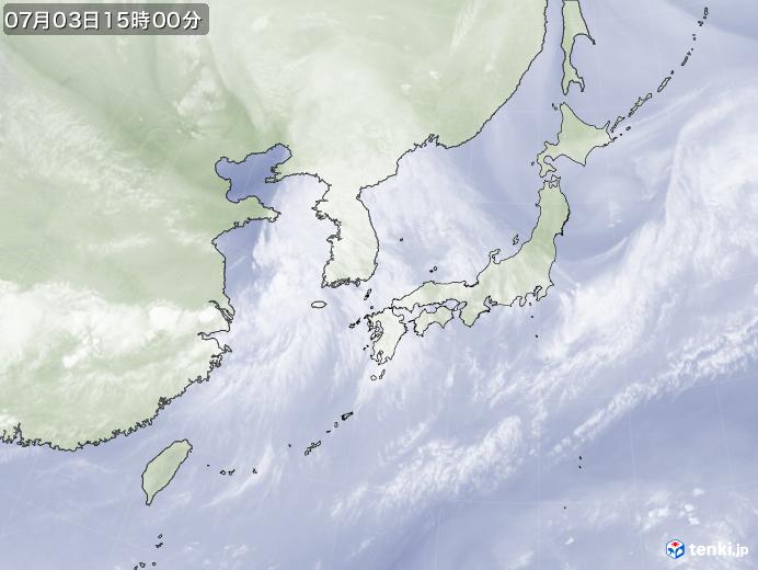実況天気図(2021年07月03日)