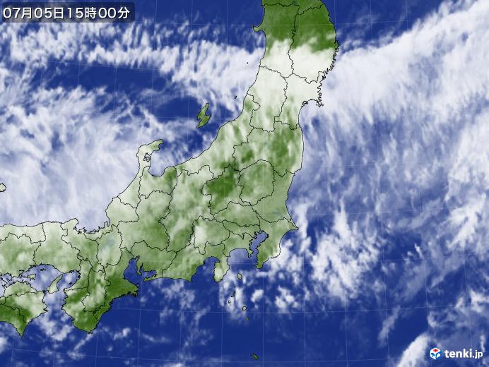 実況天気図(2021年07月05日)